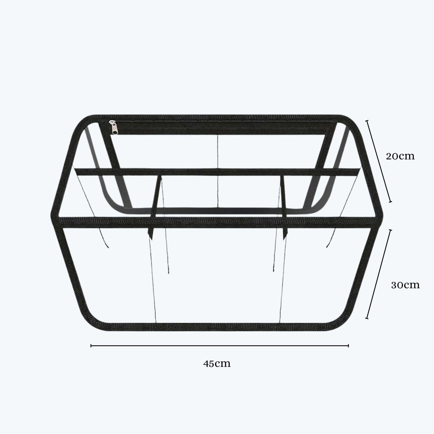 Big Insertion transparent Inner Tote Bag Divider for Travel Cosmetic and Makeup Organizer