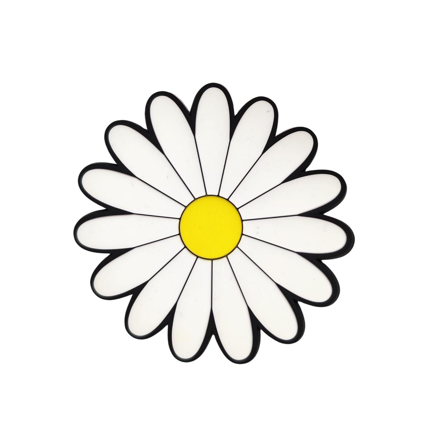 Big White Flower Charm