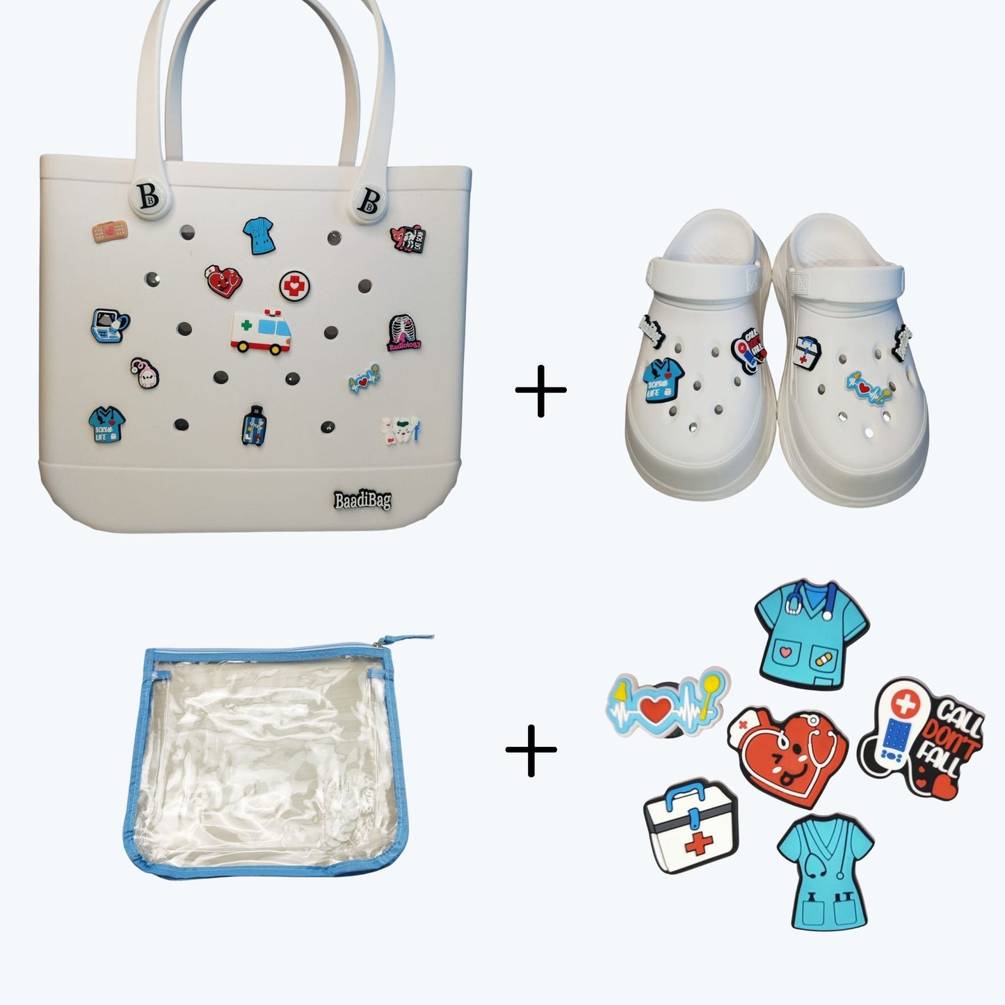 BaadiBag®  Harmony Elegance Plus -Medium- Pack (Bag & Shoes & Charms)