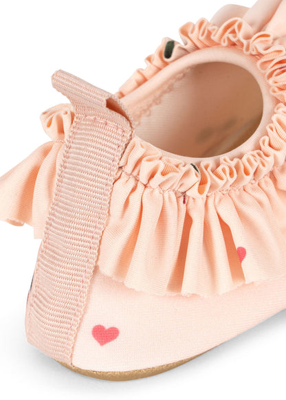 MERLE BADESCHUHE - cherry coeur rose