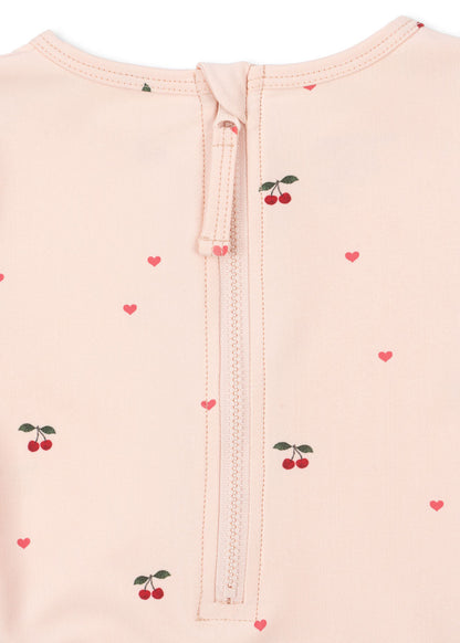 MERLE LANGARM BADEANZUG - cherry coeur rose