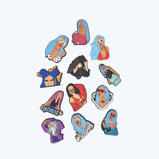 Fits Only on clogs shoes-Street Style Diva Charm Pack – Fashion Icons Collection