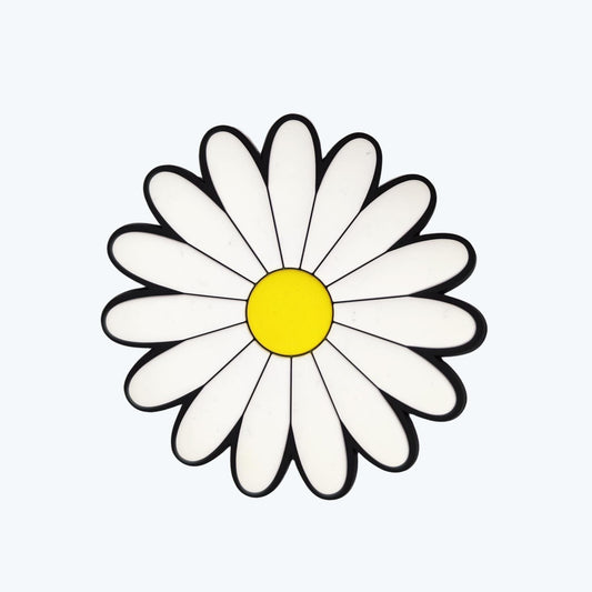Big White Flower Charm