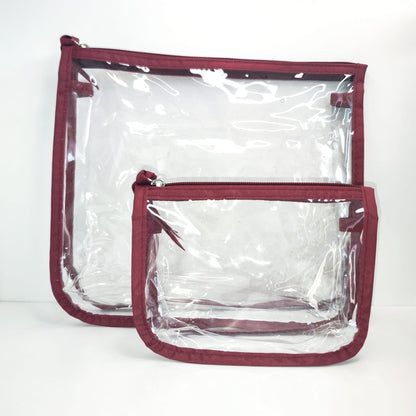 Insertion transparent Inner Tote Bag Divider for Travel Cosmetic and Makeup Organizer