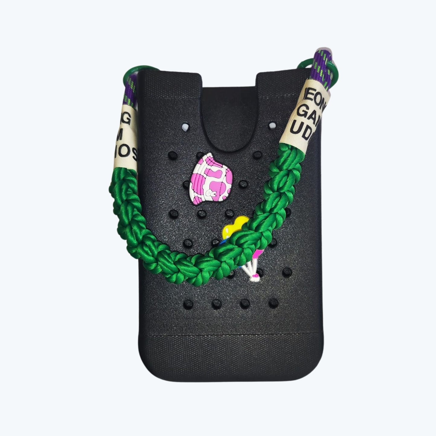BaadiBag® Phone Holder with handles and 2 soft charms