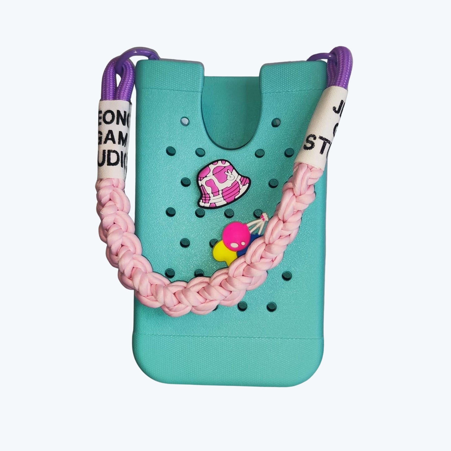 BaadiBag® Phone Holder with handles and 2 soft charms